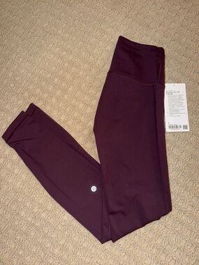 lululemon athletica Wunder Train HR Tight 28” High-Waist Leggings in Deep Plum